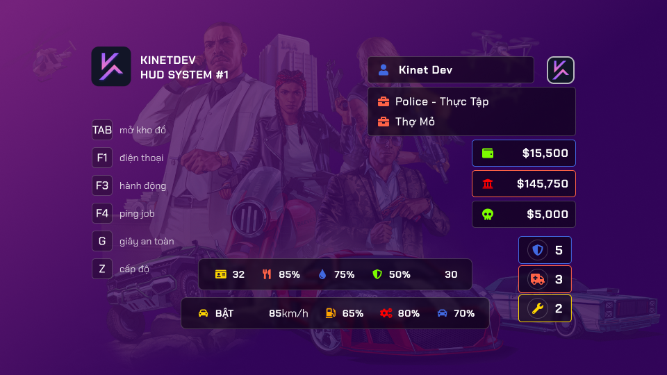 [ESX] | KD-HUD System - FREE